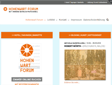 Tablet Screenshot of hohenwart.de